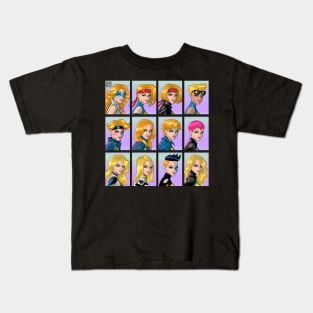 Dazzler Through The Ages Kids T-Shirt